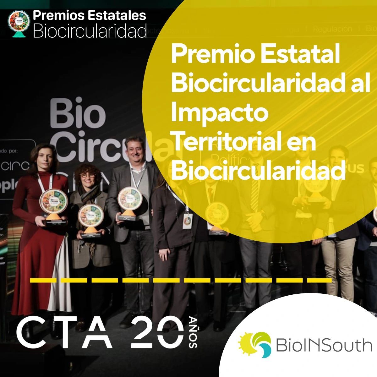 The European project BioINSouth receives the State Biocircularity Award for Territorial Impact in Biocircularity